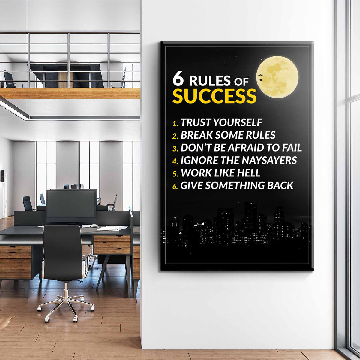 6 Rules Of Success Canvas
