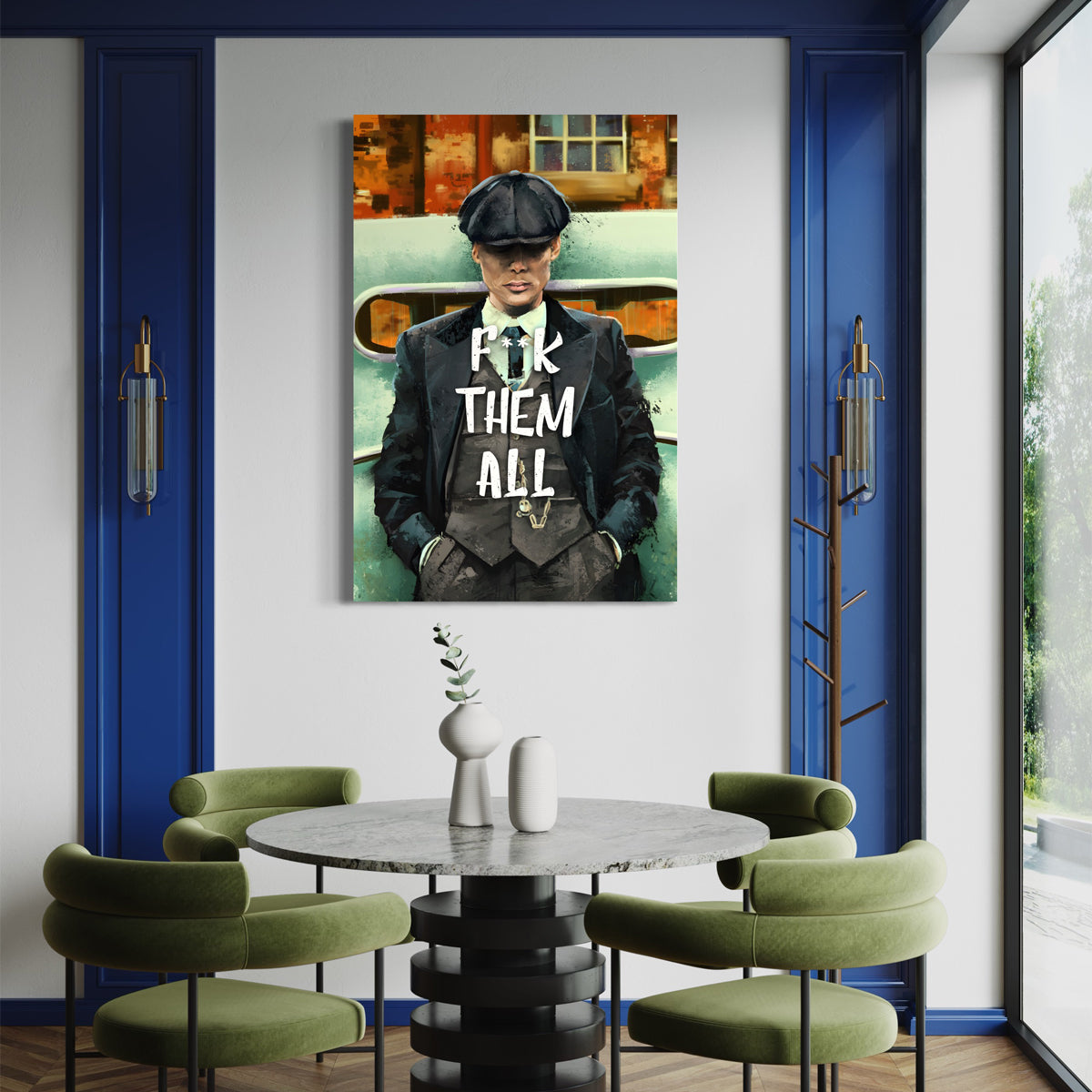 F##K Them All Thomas Shelby Canvas