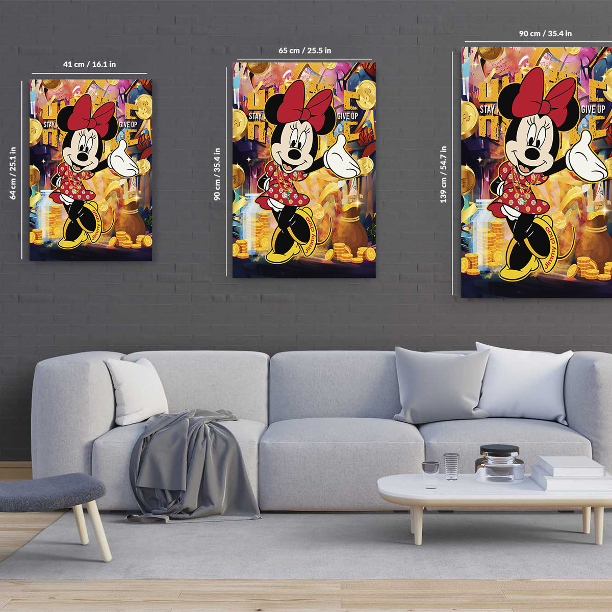 Hustle & Never Give Up Canvas