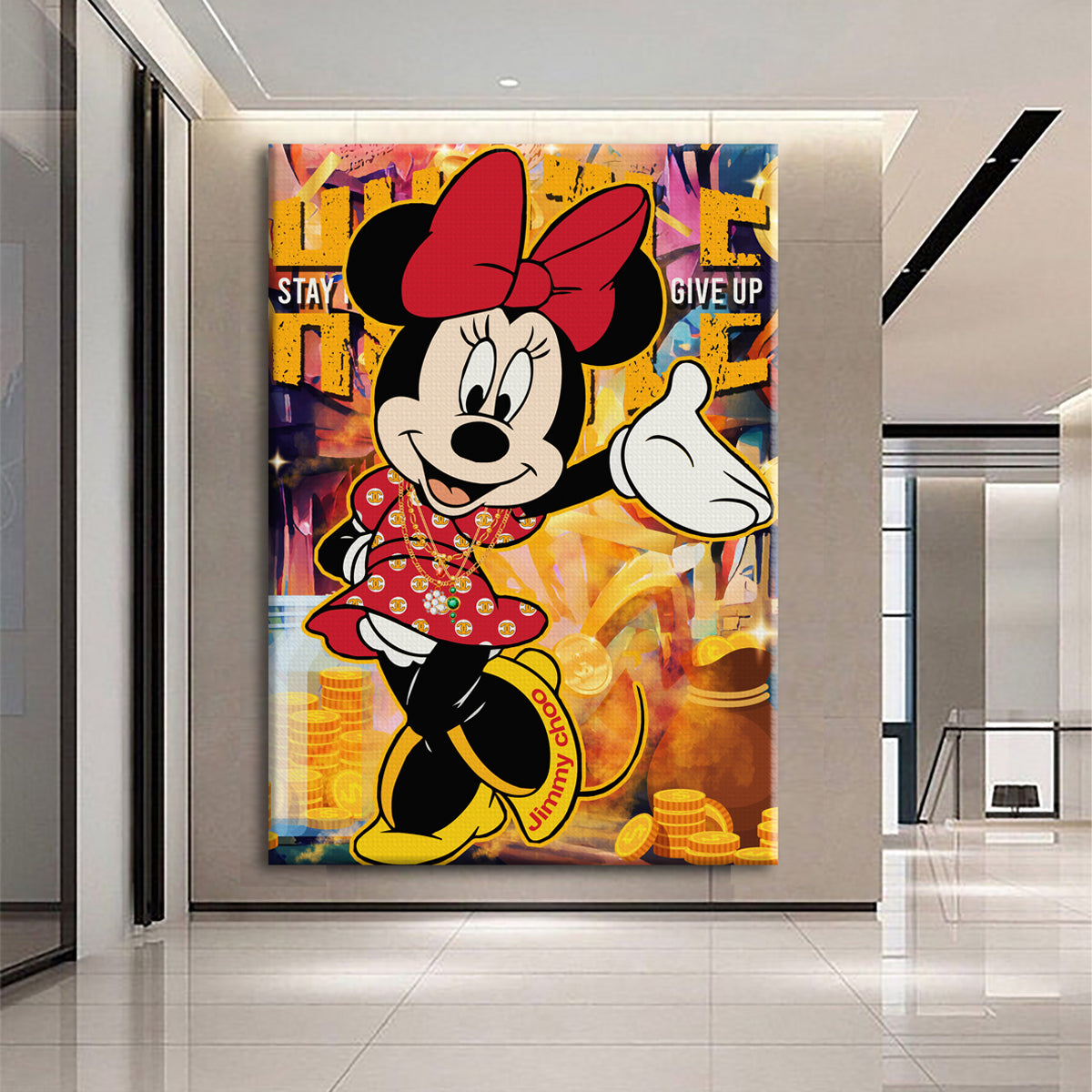 Hustle & Never Give Up Canvas