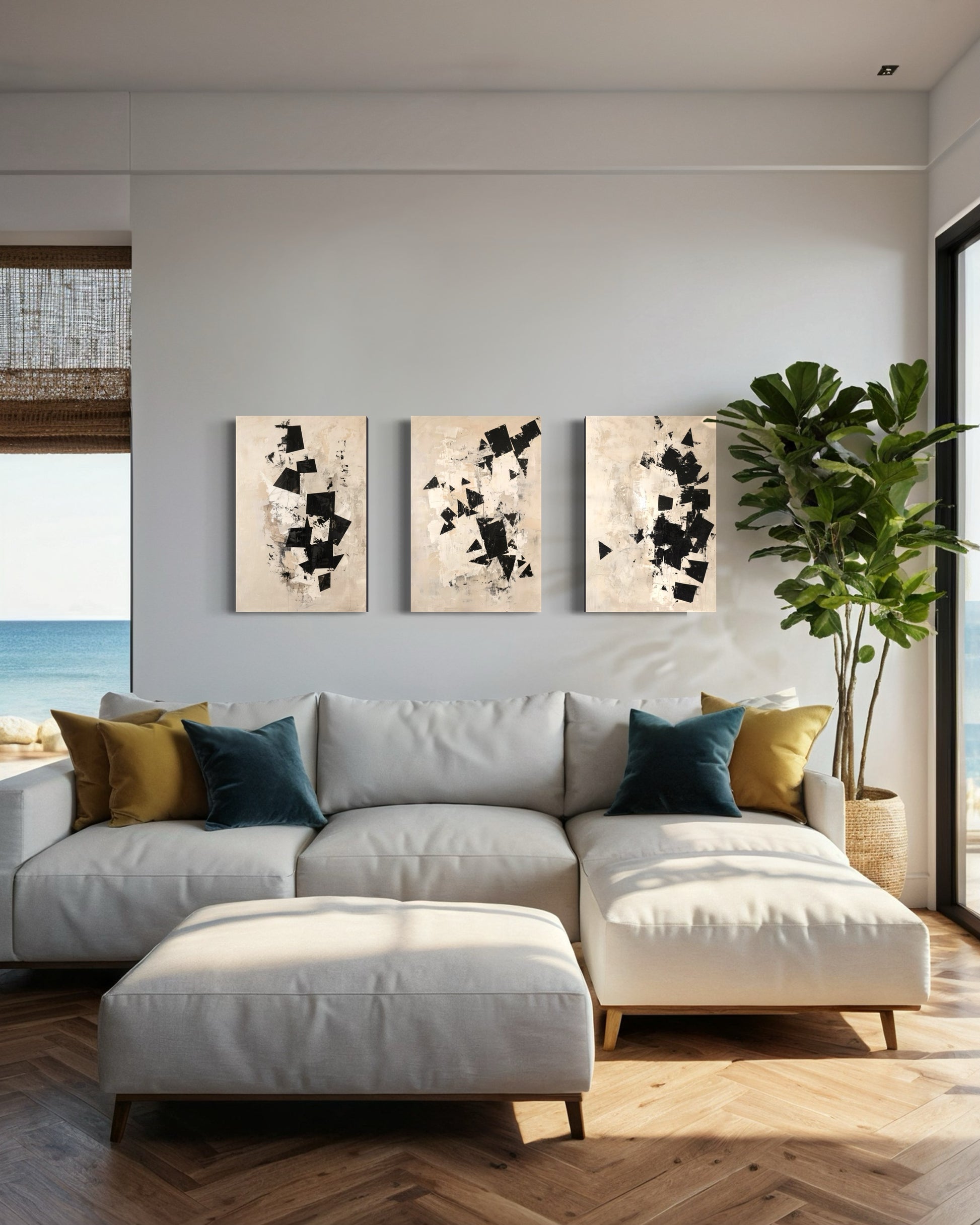Inked Whispers Set of 3 Wall Art