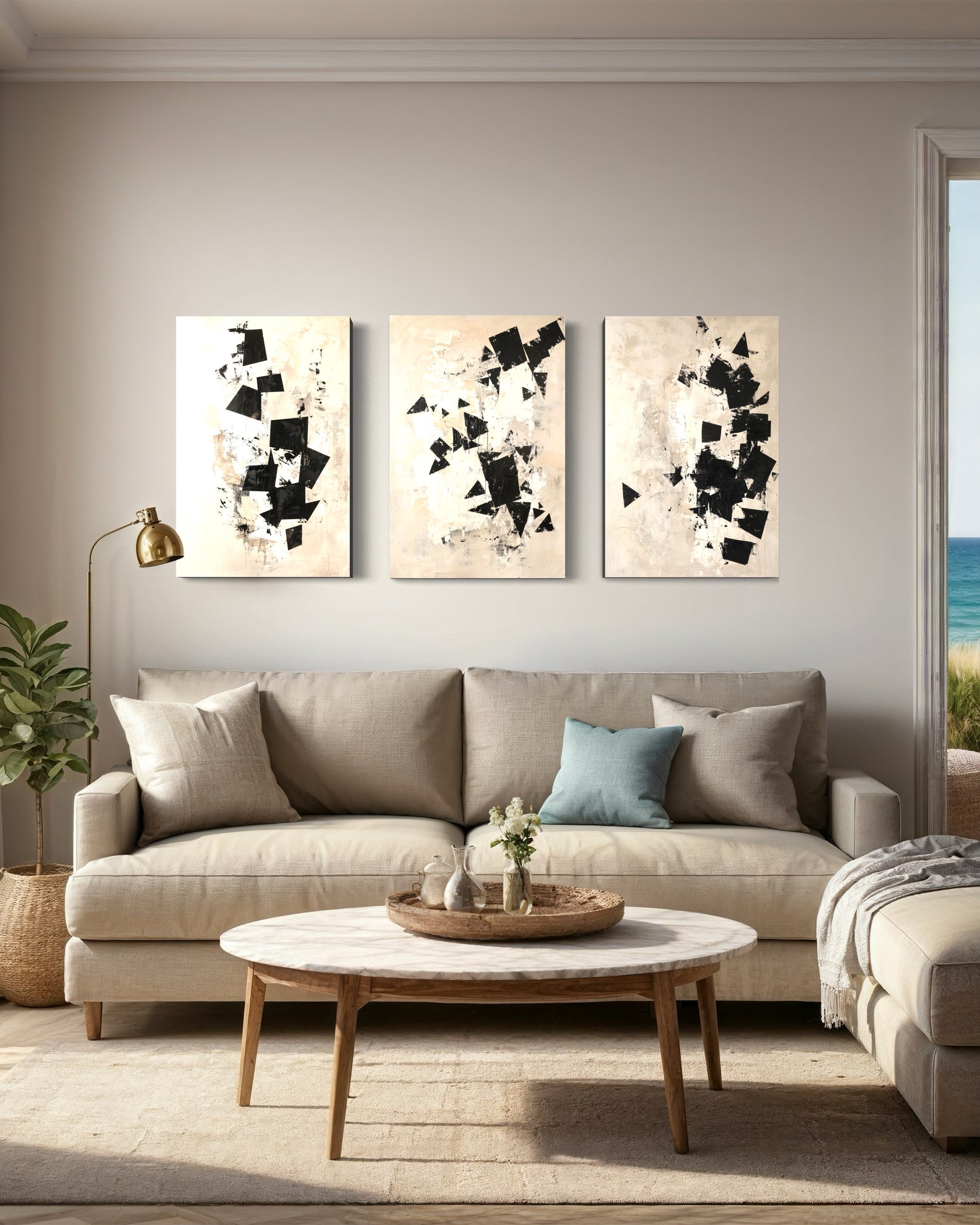 Inked Whispers Set of 3 Wall Art