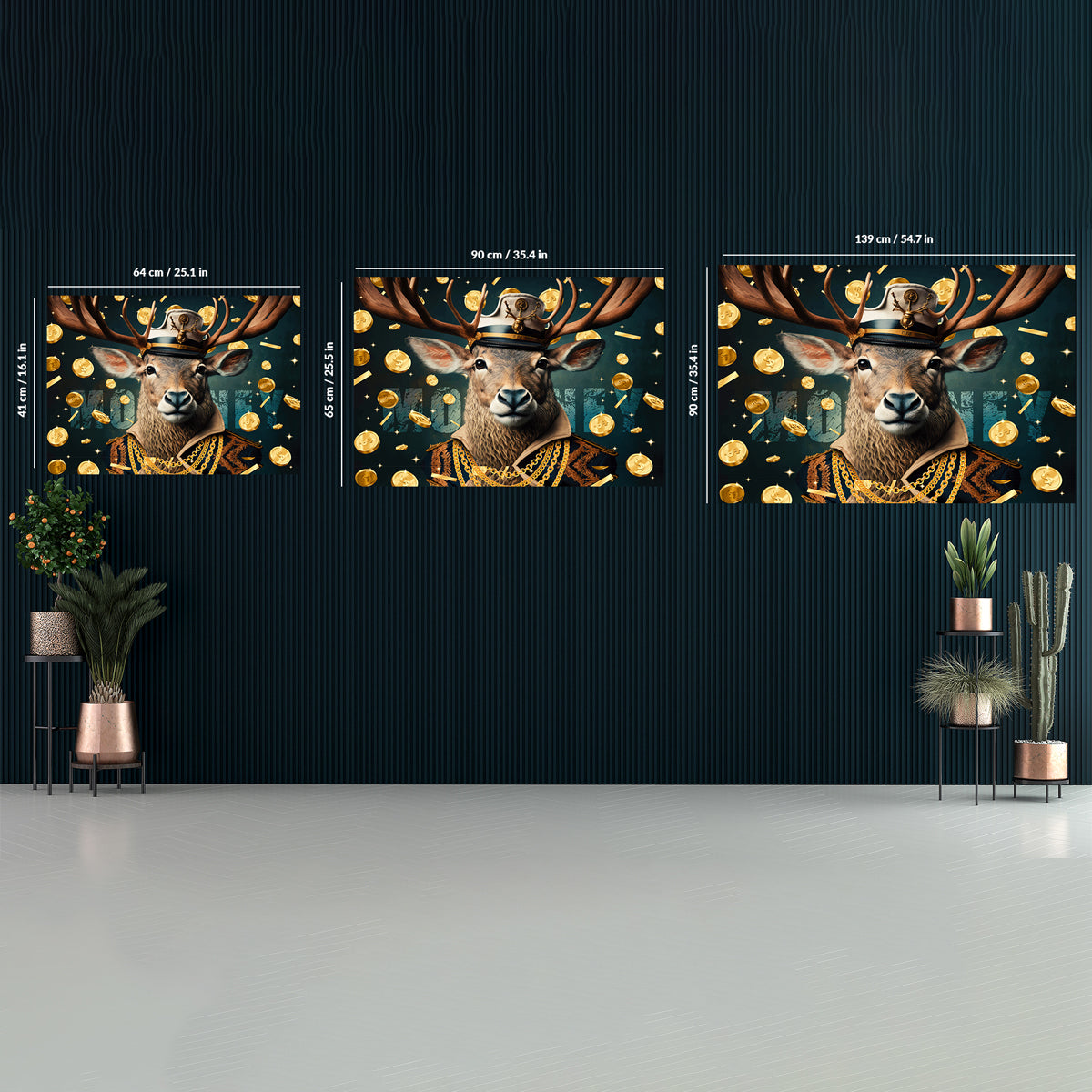 Money Deer Canvas
