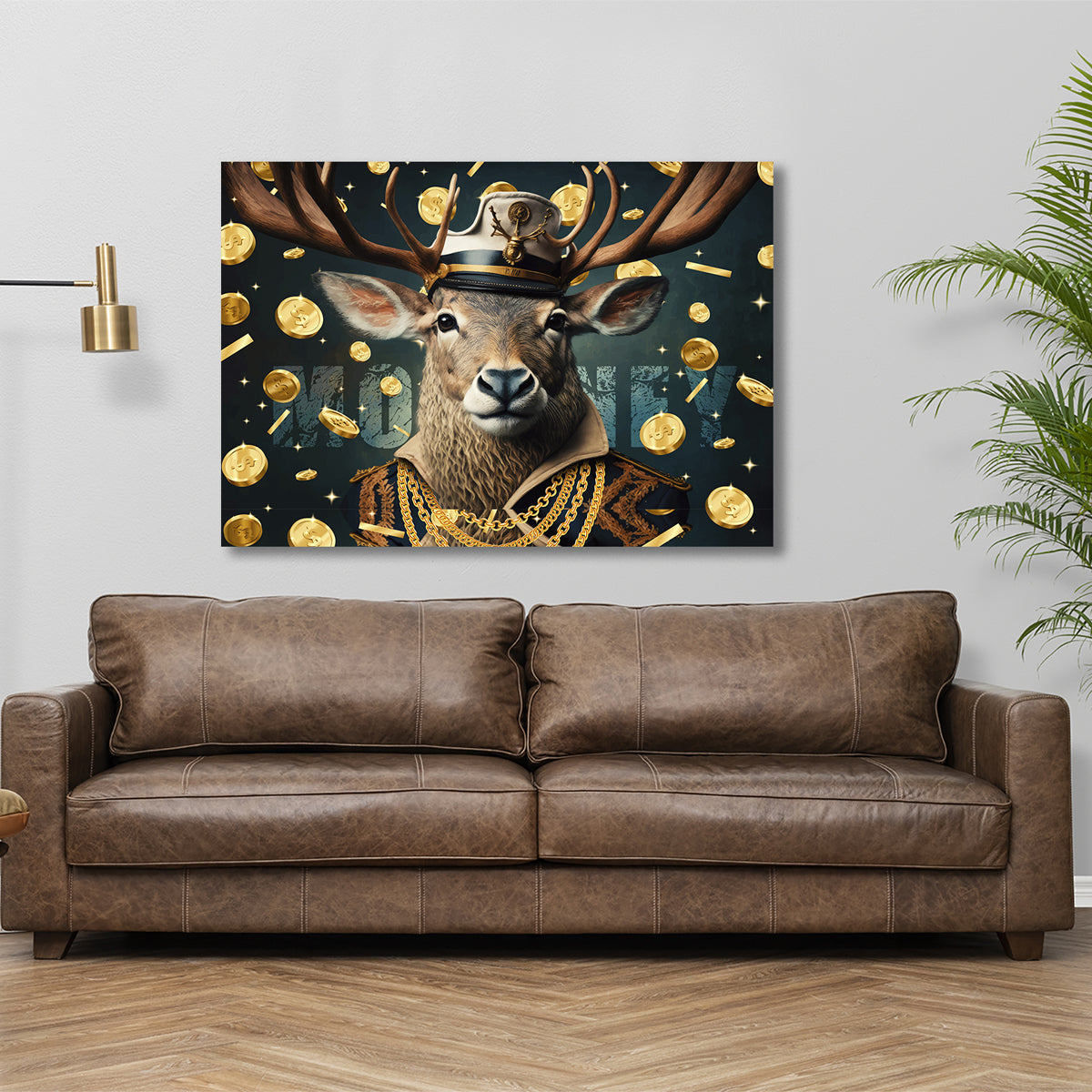 Money Deer Canvas