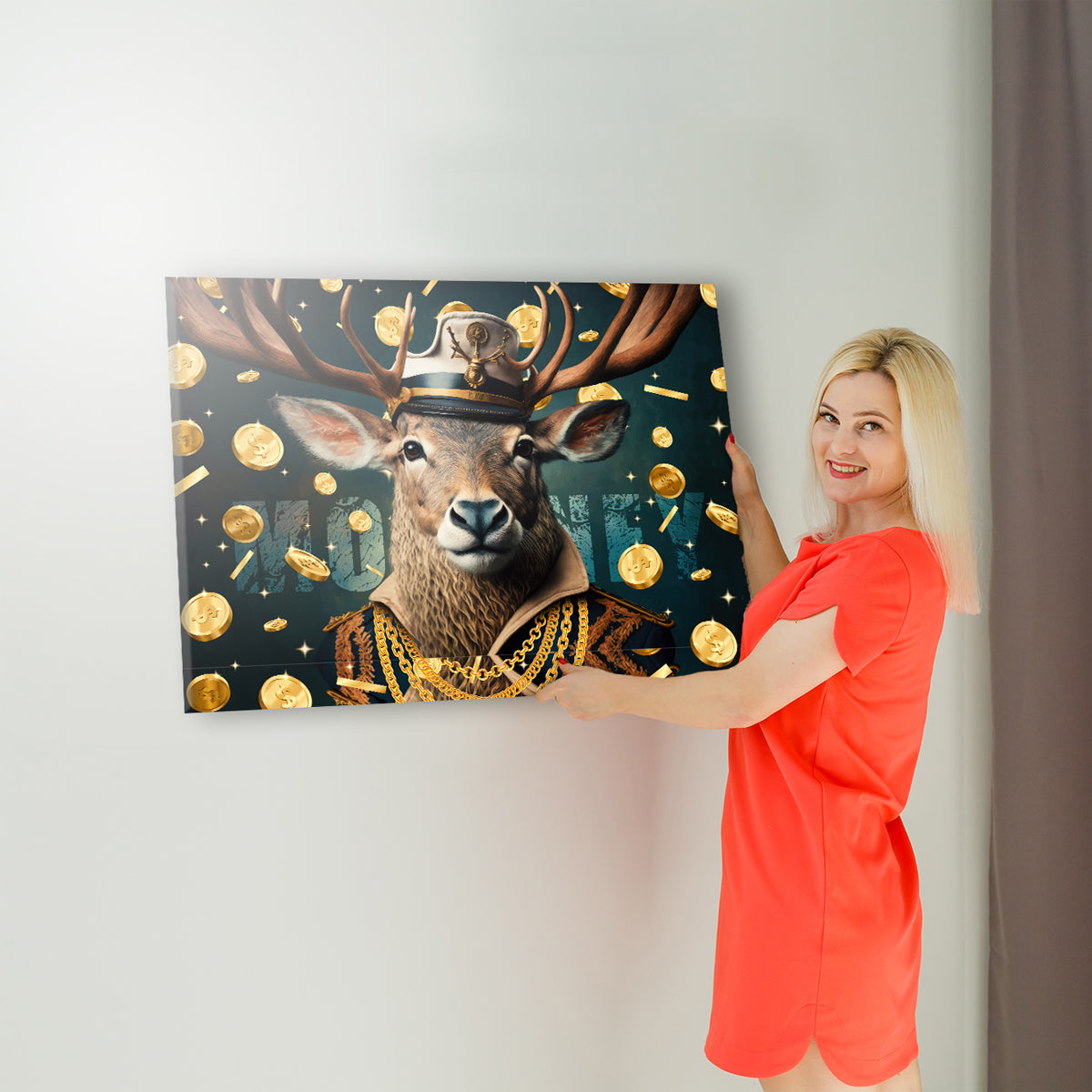 Money Deer Canvas