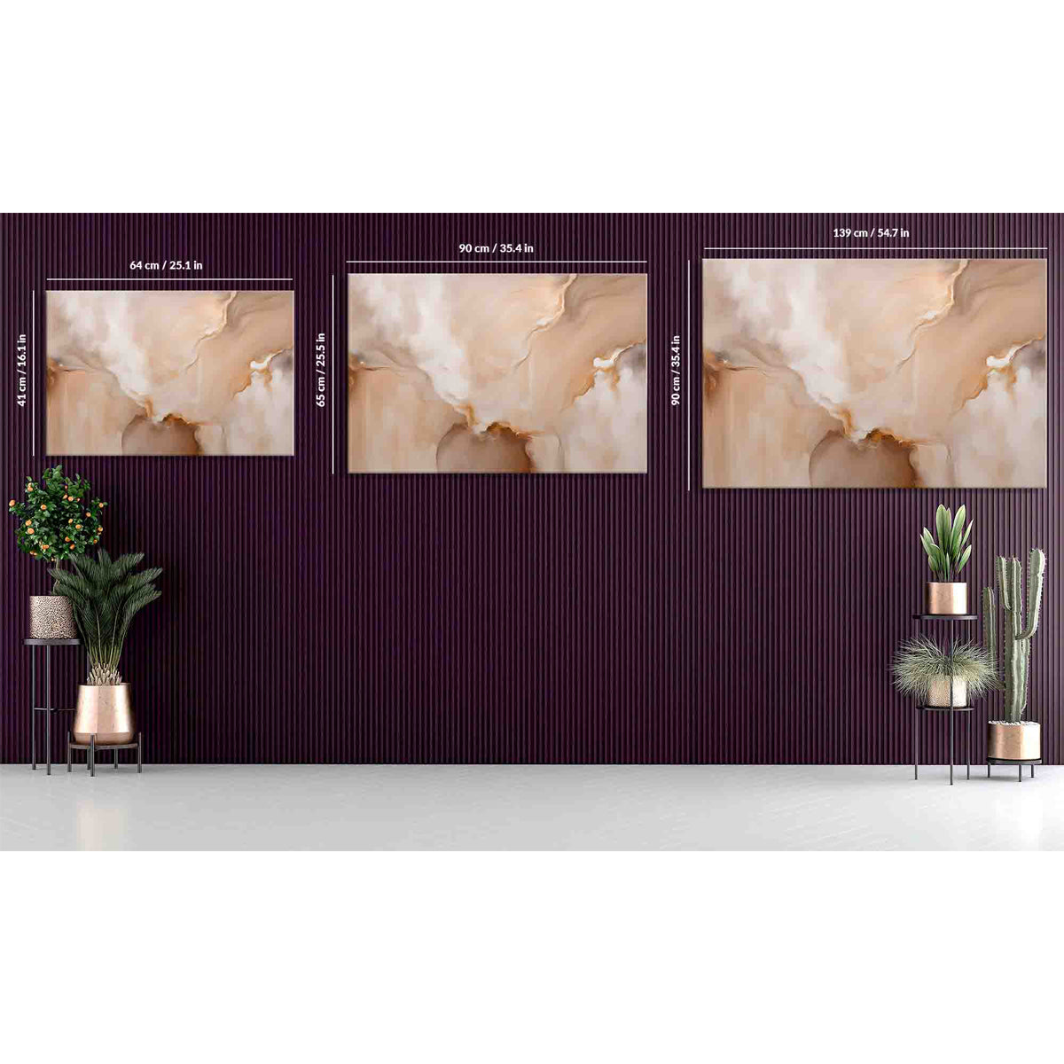 Soft Beigie Dream Abstract Canvas