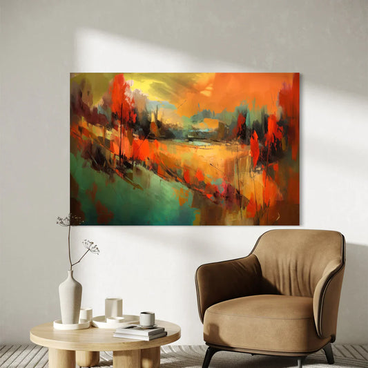 green wall art