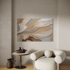 Beige Reflections Abstract Canvas - Blanq Canvas