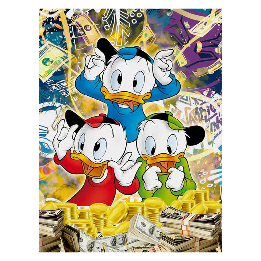 Money Ducks Canvas