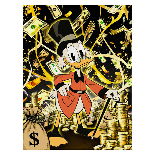 Donald Duck Fortune Canvas