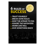 6 Rules Of Success Canvas