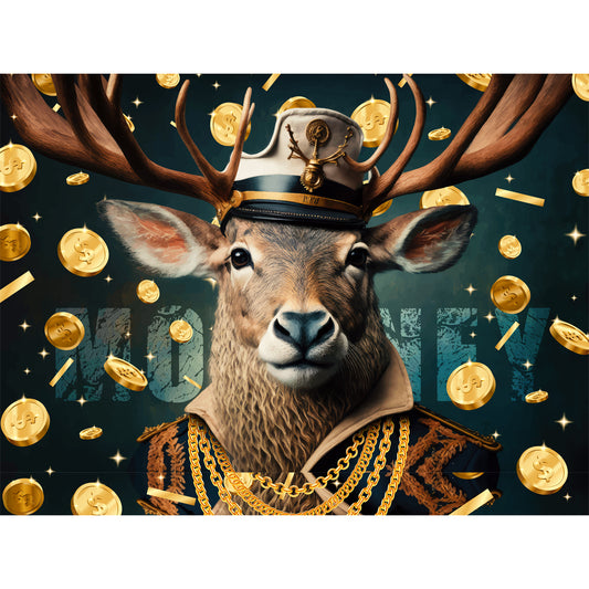 Money Deer Canvas