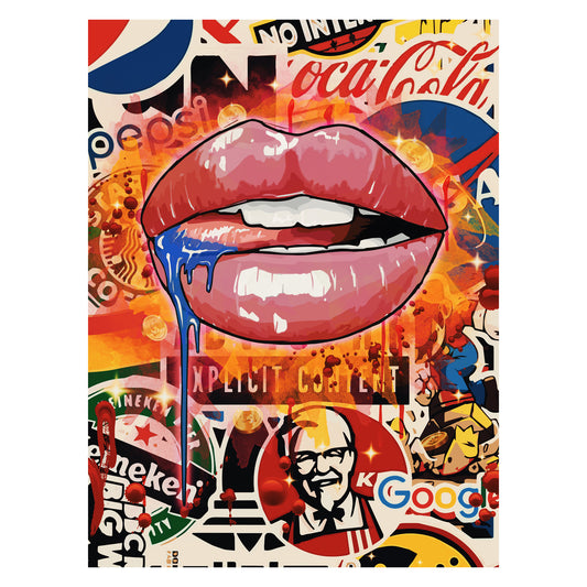 Branded Lips Canvas