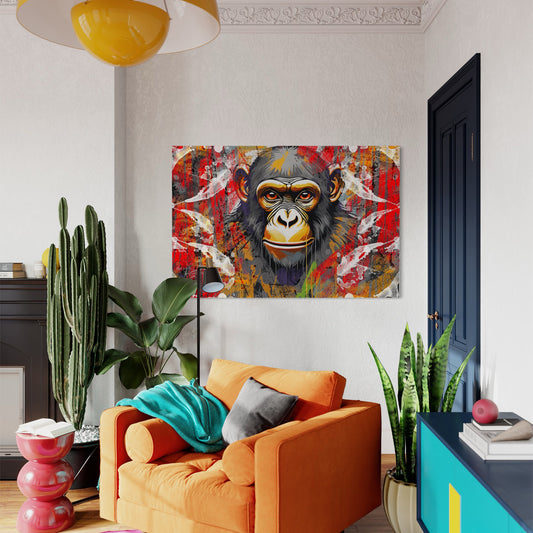 Monkey Mirage Abstract Canvas