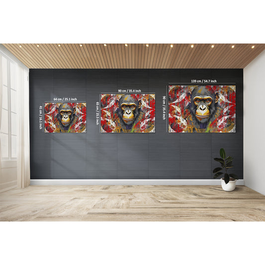 Monkey Mirage Abstract Canvas - Blanq Canvas