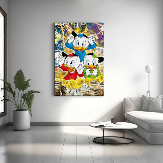 Money Ducks Canvas