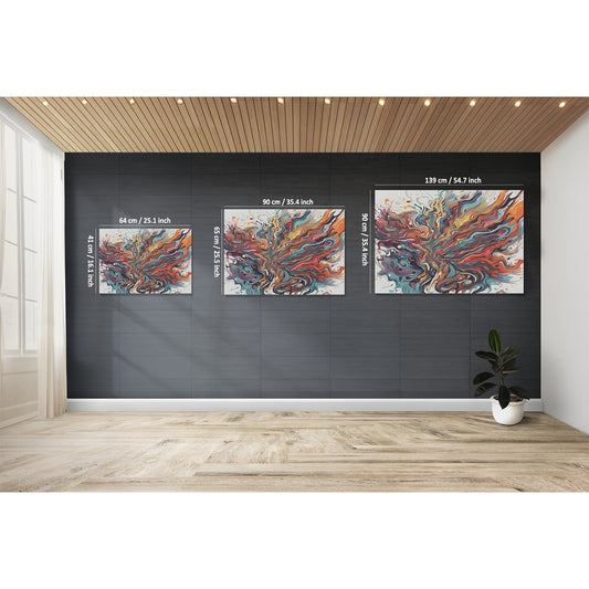 VIBRANT WHIRL ABSTRACT CANVAS