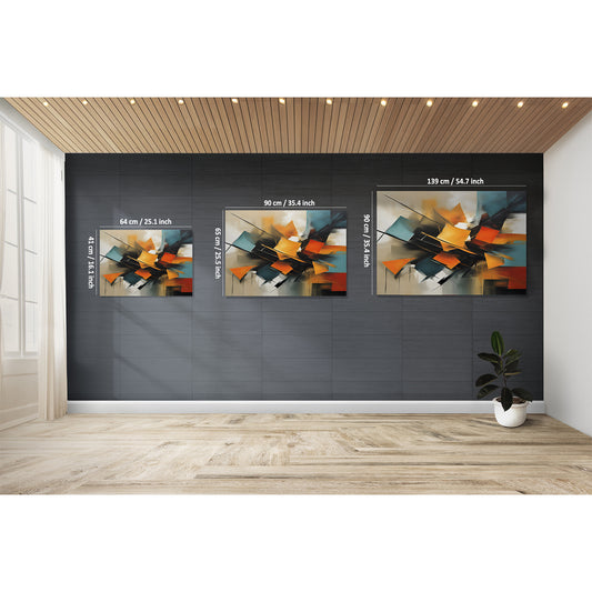 COLOURFUL CRESCENDO ABSTRACT CANVAS