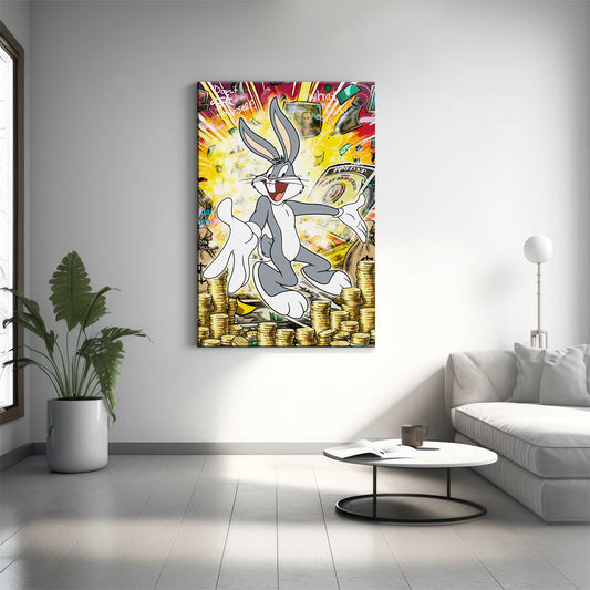 Money Bunny Canvas