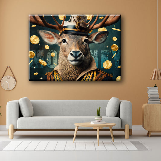 Money Deer Canvas