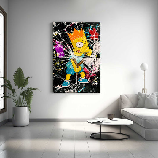 Simpson Cracked Canvas