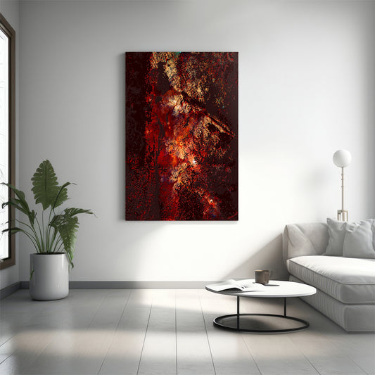 Red Abstract Canvas