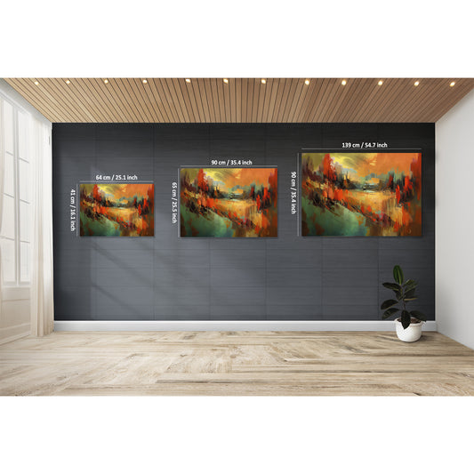 URBAN OASIS ABSTRACT CANVAS