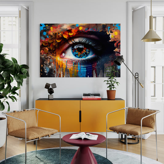 MYSTIC GAZE ABSTRACT CANVAS