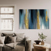 Teal Horizon Abstract Canvas