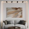 Beige Reflections Abstract Canvas