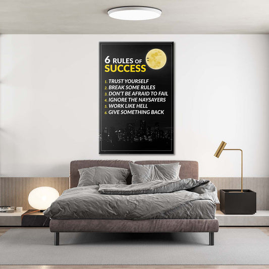 6 Rules Of Success Canvas 