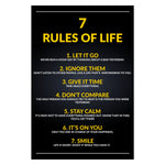 7 Rules Of Life Canvas 