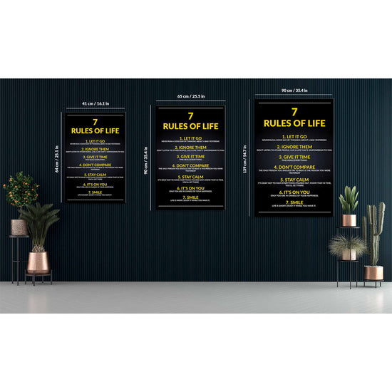7 Rules Of Life Canvas 