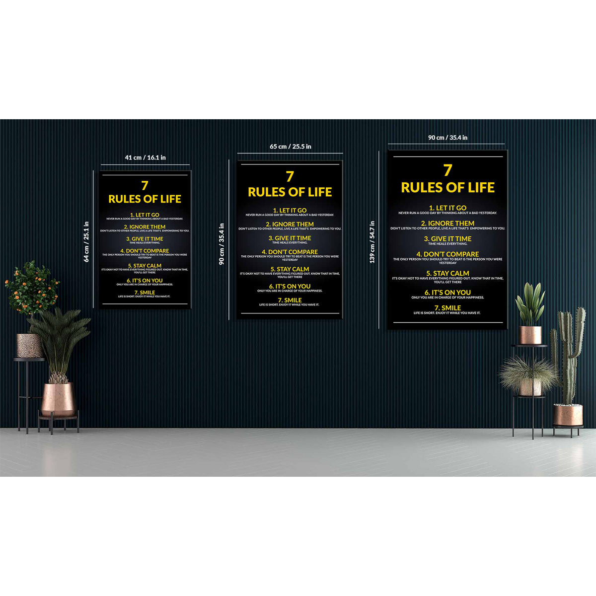 7 Rules Of Life Canvas 