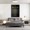 7 Rules Of Life Canvas 