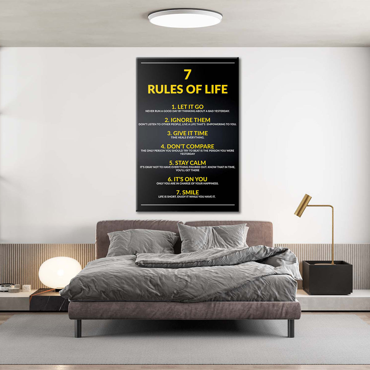 7 Rules Of Life Canvas 