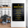 7 Rules Of Life Canvas 