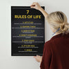 7 Rules Of Life Canvas 