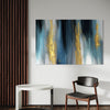 Teal Horizon Abstract Canvas - Blanq Canvas