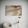 Beige Reflections Abstract Canvas - Blanq Canvas