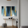 Teal Horizon Abstract Canvas - Blanq Canvas