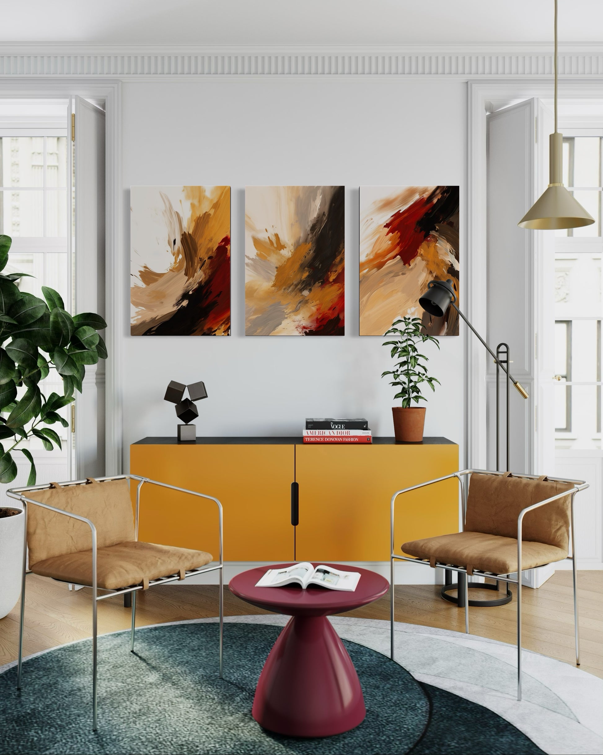 AUTUMN BLAZE SET OF 3 WALL ART 