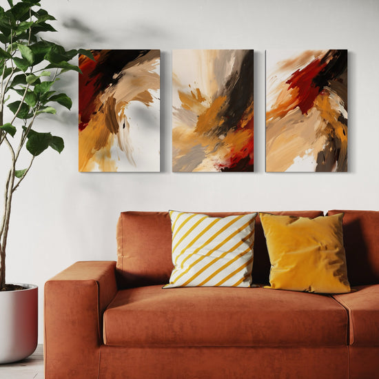 AUTUMN BLAZE SET OF 3 WALL ART 