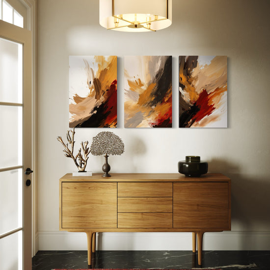 AUTUMN BLAZE SET OF 3 WALL ART 