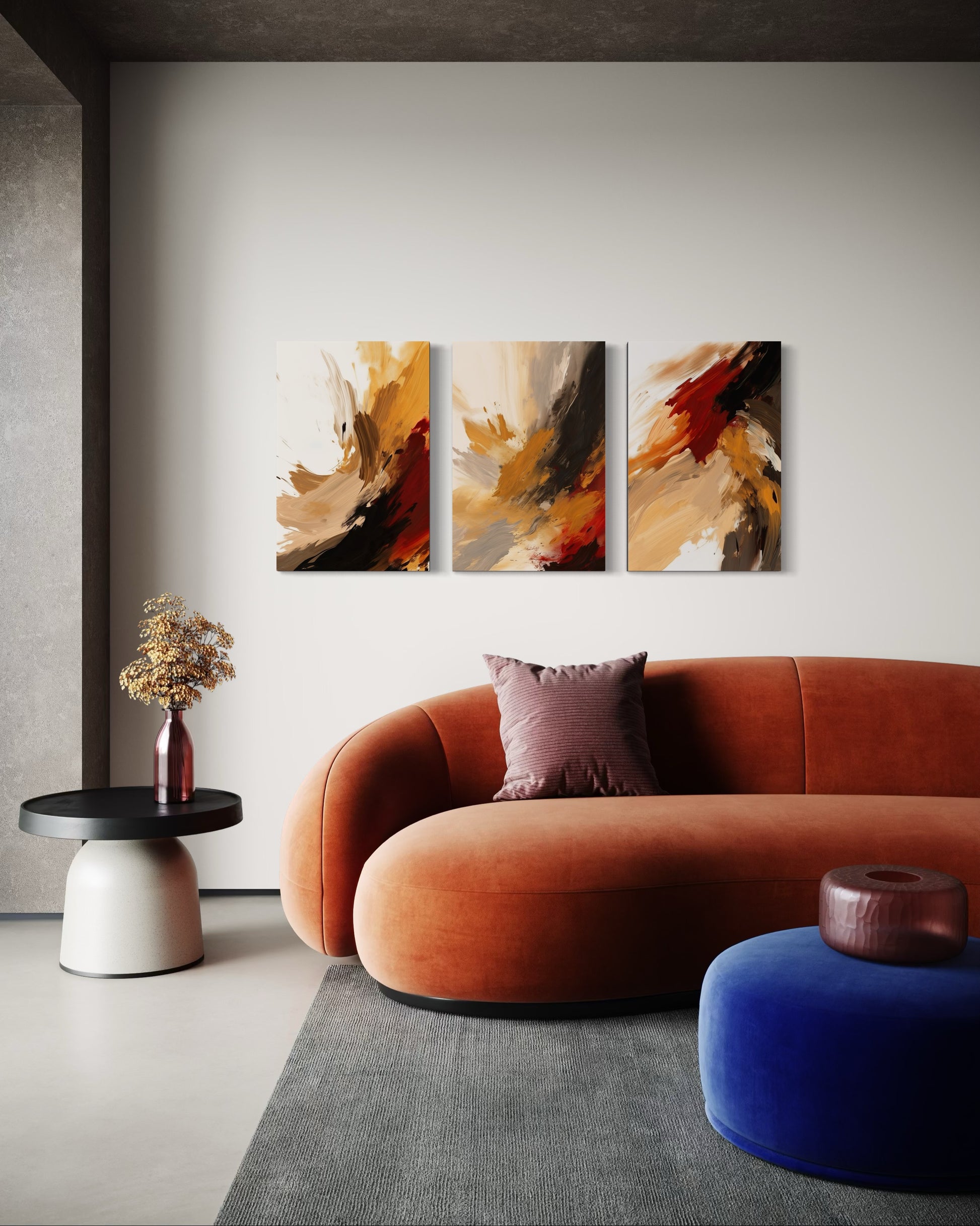 AUTUMN BLAZE SET OF 3 WALL ART 