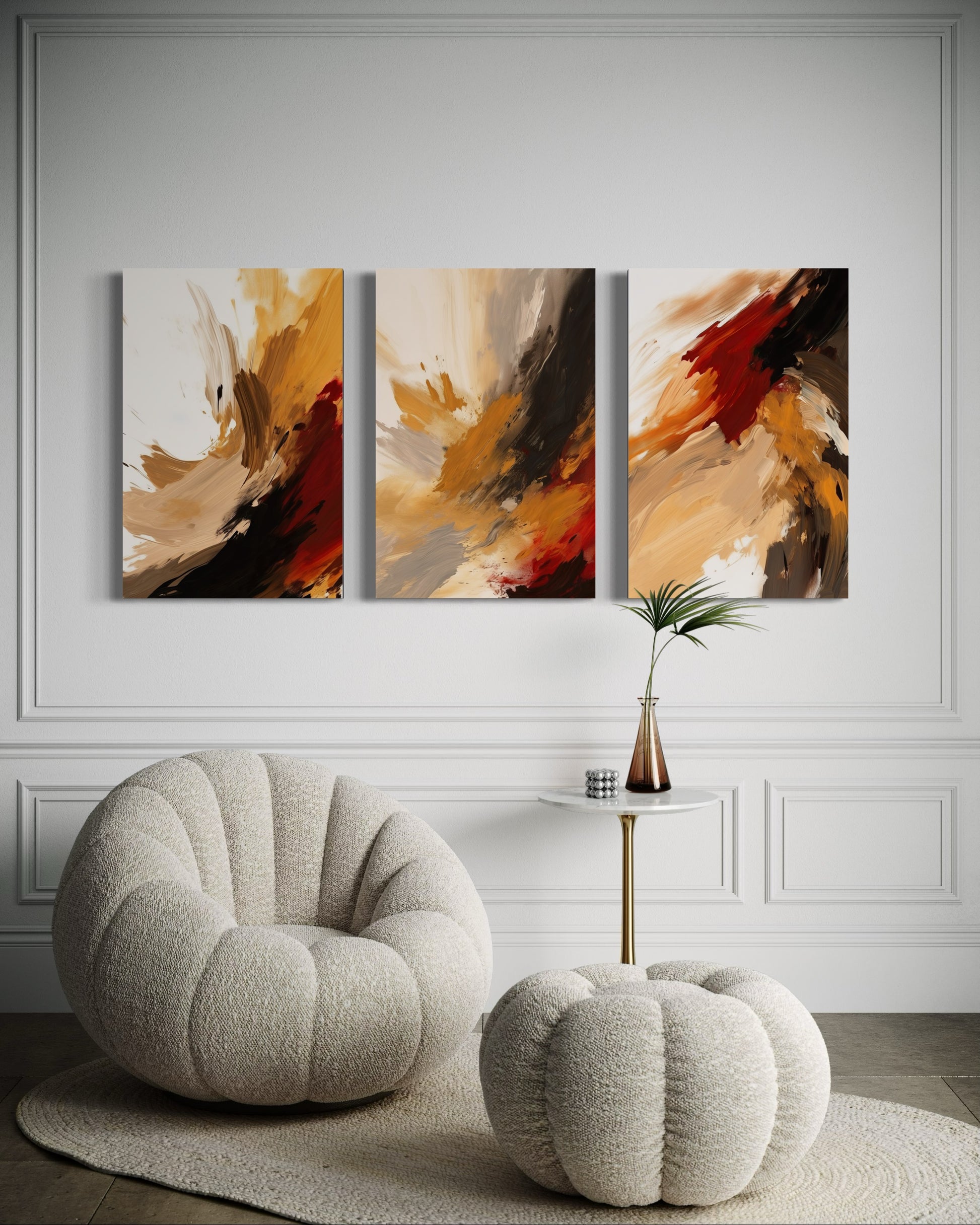 AUTUMN BLAZE SET OF 3 WALL ART 