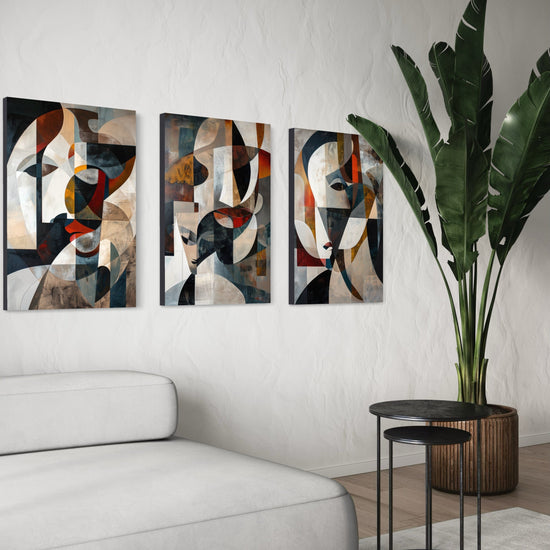Emerald Whispers Set of 3 Wall Art