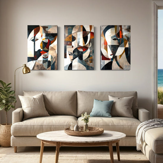 Emerald Whispers Set of 3 Wall Art