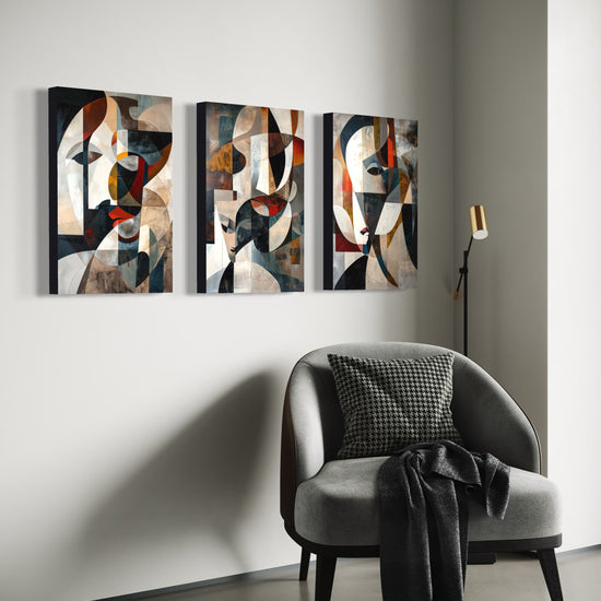 Emerald Whispers Set of 3 Wall Art - Blanq Canvas