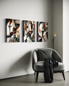 Emerald Whispers Set of 3 Wall Art - Blanq Canvas